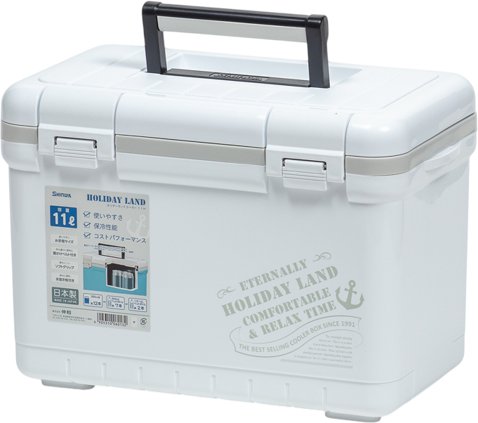 Термоконтейнер Shinwa Holiday Land Cooler / HLC-11H-W (белый)