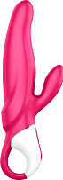 Вибромассажер Satisfyer Mr. Rabbit с клиторальным отростком 93989 / EE73-867-1017 (ярко-розовый) - 