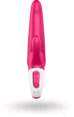 Вибромассажер Satisfyer Mr. Rabbit с клиторальным отростком 93989 / EE73-867-1017 (ярко-розовый)