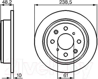 

Тормозной диск Bosch, 0986478350