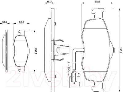 

Тормозные колодки Bosch, 0986424359