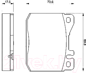 

Тормозные колодки Bosch, 0986463412