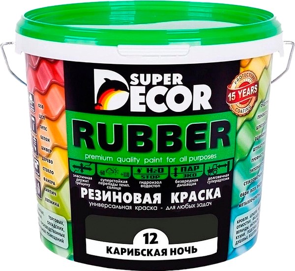 Краска Super Decor Резиновая №12 Карибская ночь