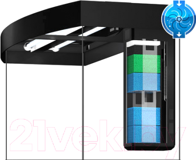 Аквариумный набор Juwel Vision 180 LED / 9350 (черный)