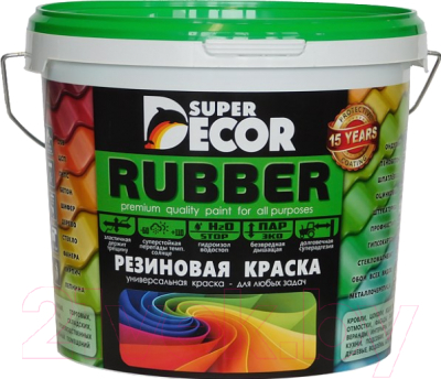 Краска Super Decor Резиновая №19 Слоновая кость (1кг)