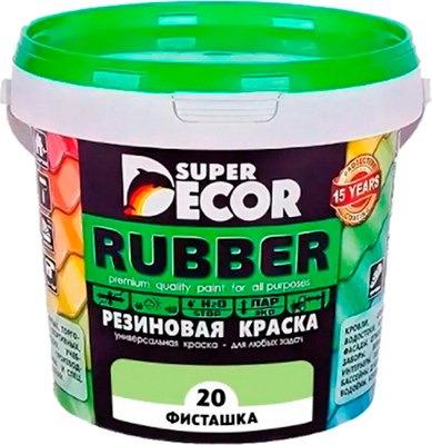 Краска Super Decor Резиновая №20 Фисташка (3кг) - 