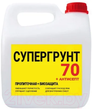 

Грунтовка Super Decor, Супергрунт 70 + Антисепт / ВД-АК-006