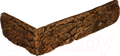 Декоративный камень бетонный Petra Шумерский кирпич угловой элемент 01К1.У (коричневый)
