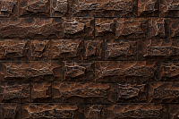 Декоративный камень бетонный Petra Карфаген угловой элемент 03К1.У (коричневый) - 