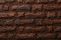 Декоративный камень бетонный Petra Карфаген 03К2 (красное дерево) - 