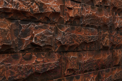 Декоративный камень бетонный Petra Карфаген 03К2 (красное дерево)