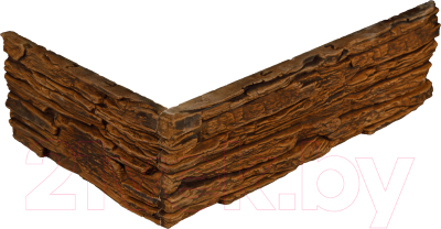 Декоративный камень бетонный Petra Сахара угловой элемент 04К1.У (коричневый)