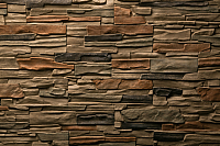Декоративный камень бетонный Petra Олимпия угловой элемент 09П3.У (светло-коричневый/серый) - 