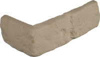 Декоративный камень бетонный Petra Версальский кирпич угловой элемент 11П0.У (белый) - 
