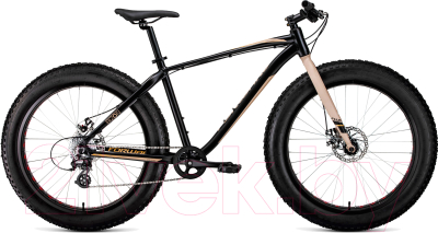 Велосипед Forward Bizon 26 / RBKW9W668002 (18, черный/бежевый)