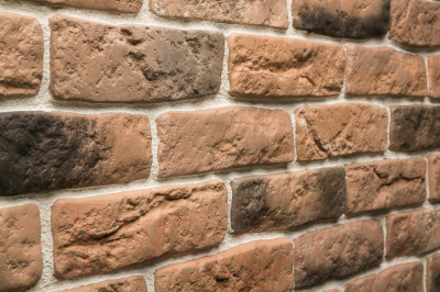 Декоративный камень бетонный Petra Версальский кирпич 11П1 (кирпичный/серый)