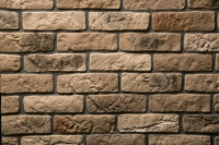 Декоративный камень бетонный Petra Версальский кирпич 11П3 (кремовый/серый/бордовый) - 