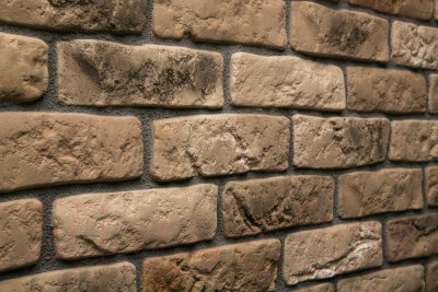 Декоративный камень бетонный Petra Версальский кирпич 11П3 (кремовый/серый/бордовый)