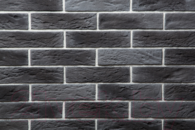 Декоративный камень бетонный Petra Туринский кирпич 12П4 (темно-серый)