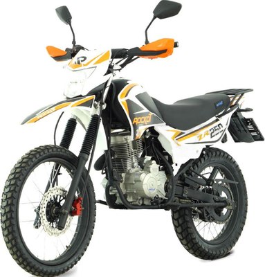 Мотоцикл Rockot ZR250 21/18 ЭПТС (белый/оранжевый) - 