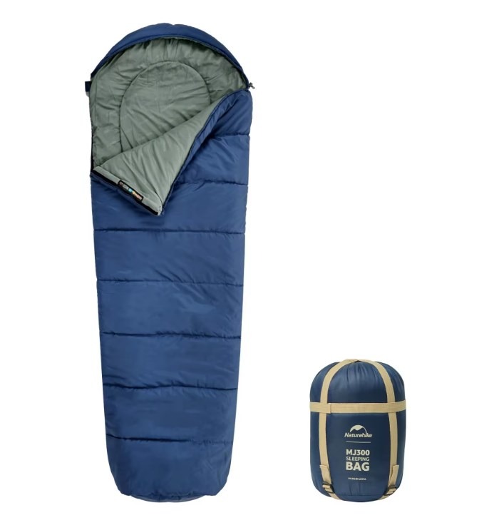Спальный мешок Naturehike Mummy MJ300 / CNK2300SD014-NBL (синий) — фото 2