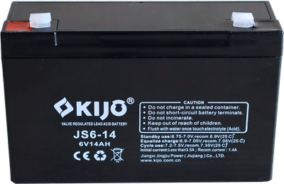 

Аккумуляторная батарея, 6V14 Ah F1 / JS6-14