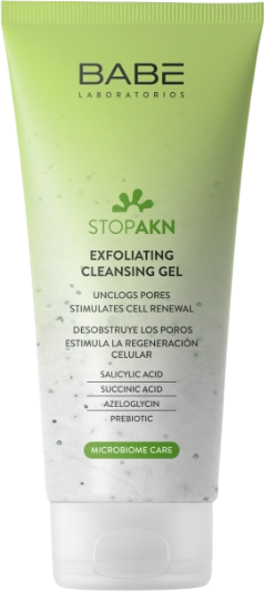 Скраб для лица Laboratorios Babe Stop Akn Exfoliating Cleansing Gel (200мл)