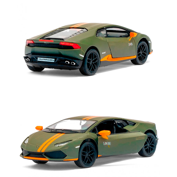 Масштабная модель автомобиля Kinsmart Lamborghini Huracan LP610-4 / 5401WKT — фото 5