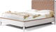 Двуспальная кровать Гомельдрев Тельма ГМ 6581-10 160x200 Дуб (Virginia Nut/белый/натуральный дуб) - 