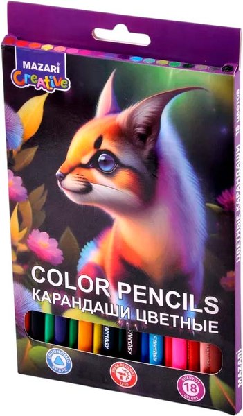 Набор цветных карандашей Mazari Fantasy / M-7051-18