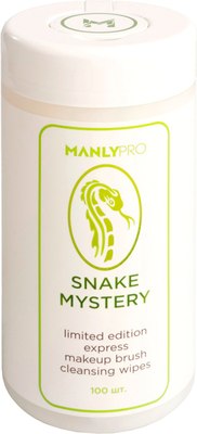 Средство для очищения кистей/спонжей Manly PRO Snake Mystery Салфетки SMW (100шт) - 
