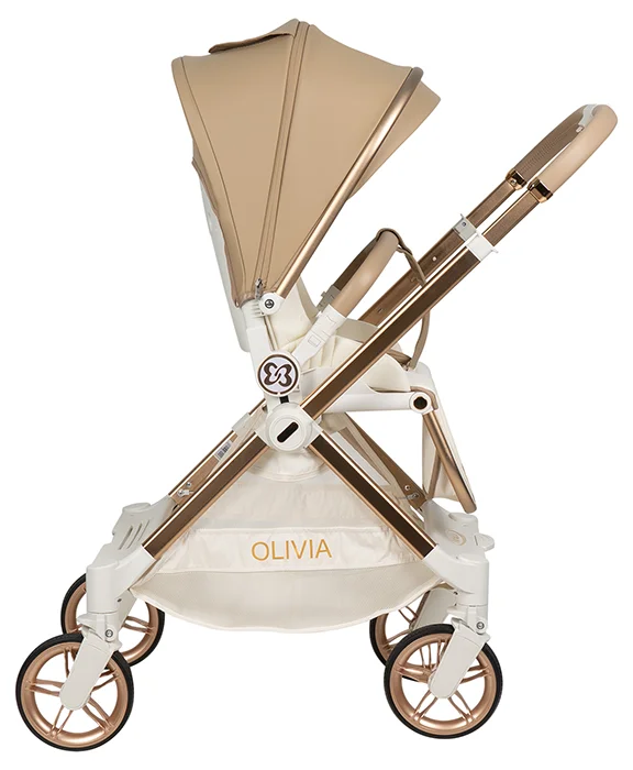 Детская прогулочная коляска Farfello Olivia (кварцевый песок) — фото 4