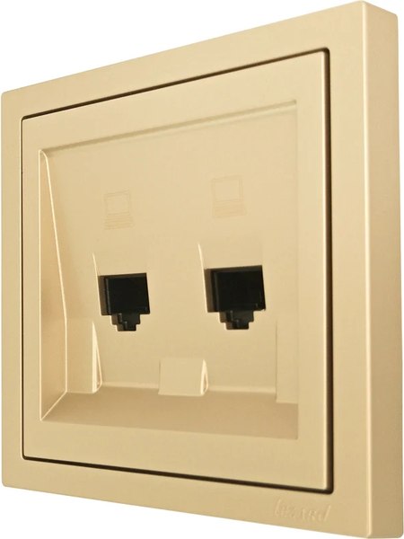 Розетка Lezard Zima 704-3688-141 (золото)