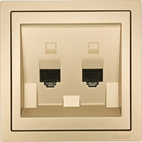 Розетка Lezard Zima 704-3688-141 (золото)