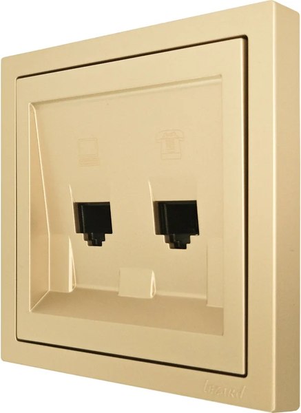 Розетка Lezard Zima 704-3688-143 (золото)