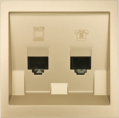Розетка Lezard Zima 704-3688-144 (золото) -