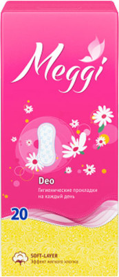 Прокладки ежедневные Meggi Panty Deo (20шт) -