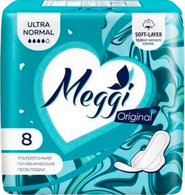 Прокладки гигиенические Meggi Ultra Normal (8шт) -