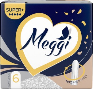 Тампоны гигиенические Meggi Super + (6шт) -