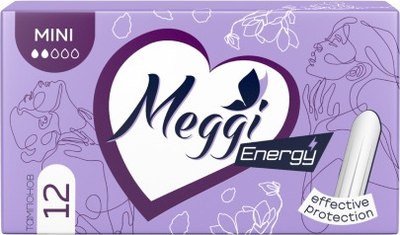 Тампоны гигиенические Meggi Energy Mini (12шт) -
