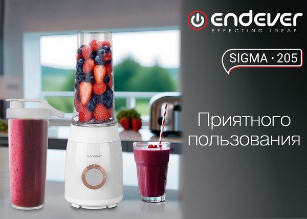 Блендер стационарный Endever Sigma-205 (белый)