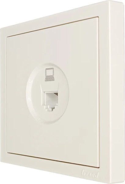 Розетка Lezard Zima 704-9088-139 (слоновая кость)