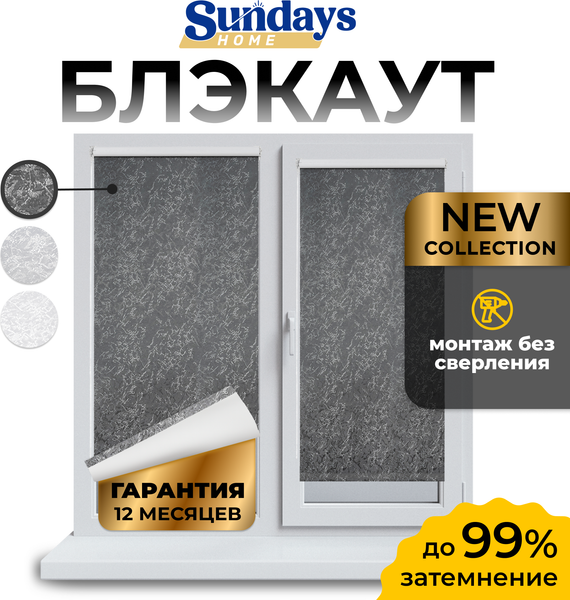 Рулонная штора Sundays Home LM 97-24 43х160 (темно-серый)