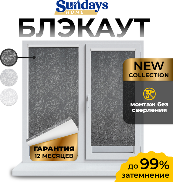 Рулонная штора Sundays Home LM 97-24 48х160 (темно-серый)
