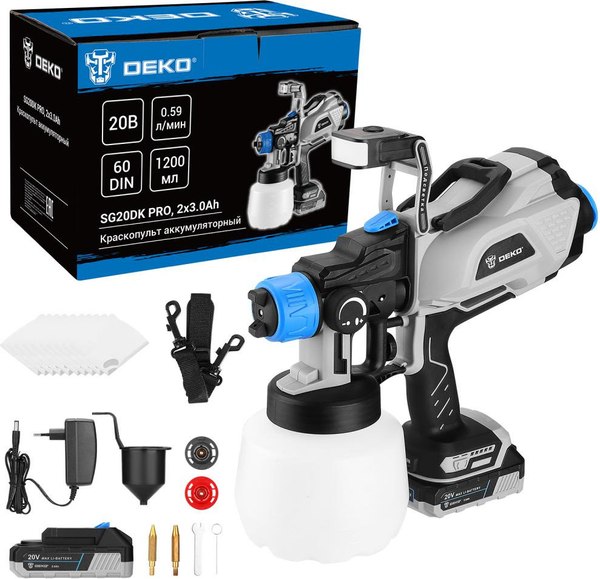 Краскопульт электрический Deko SG20DK PRO / 083-1136