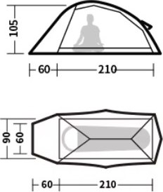 Палатка Naturehike Cloud Up / CNK2450WS032-1BGR (зеленый)