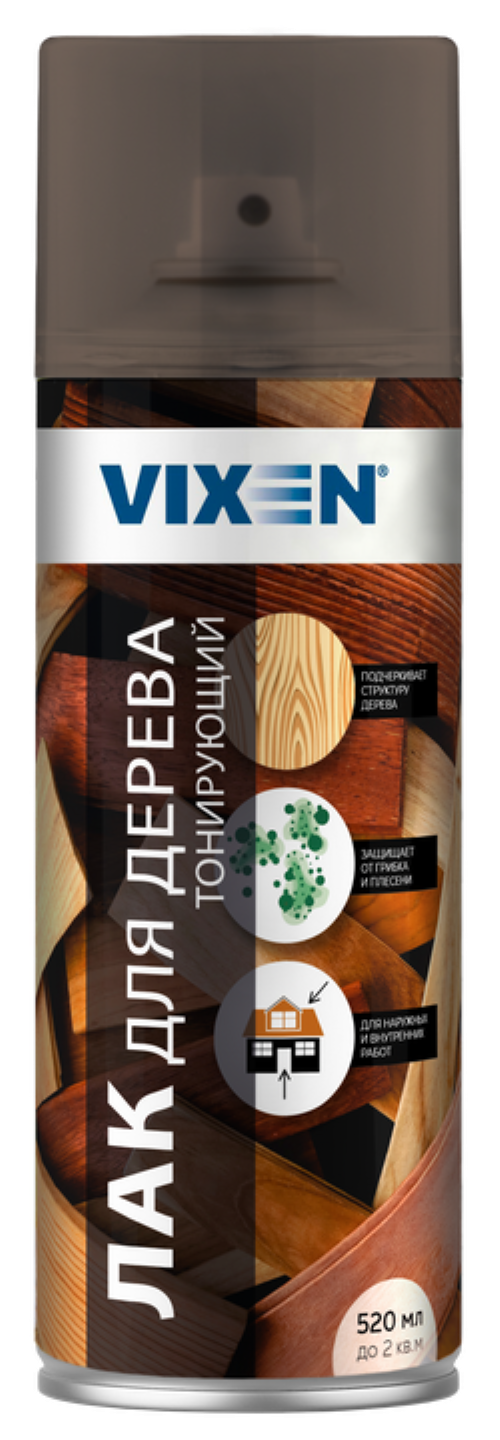Лак Vixen Тонирующий для дерева VX91073 (520мл, тик)
