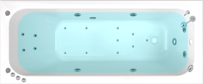 

Ванна акриловая, Ника 170x70 Комфорт Flat
