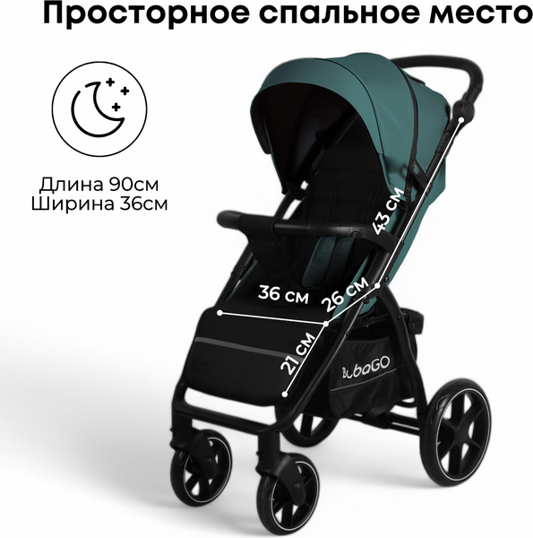 Детская прогулочная коляска Bubago Model Cross City / BG 155-4 (зеленый)