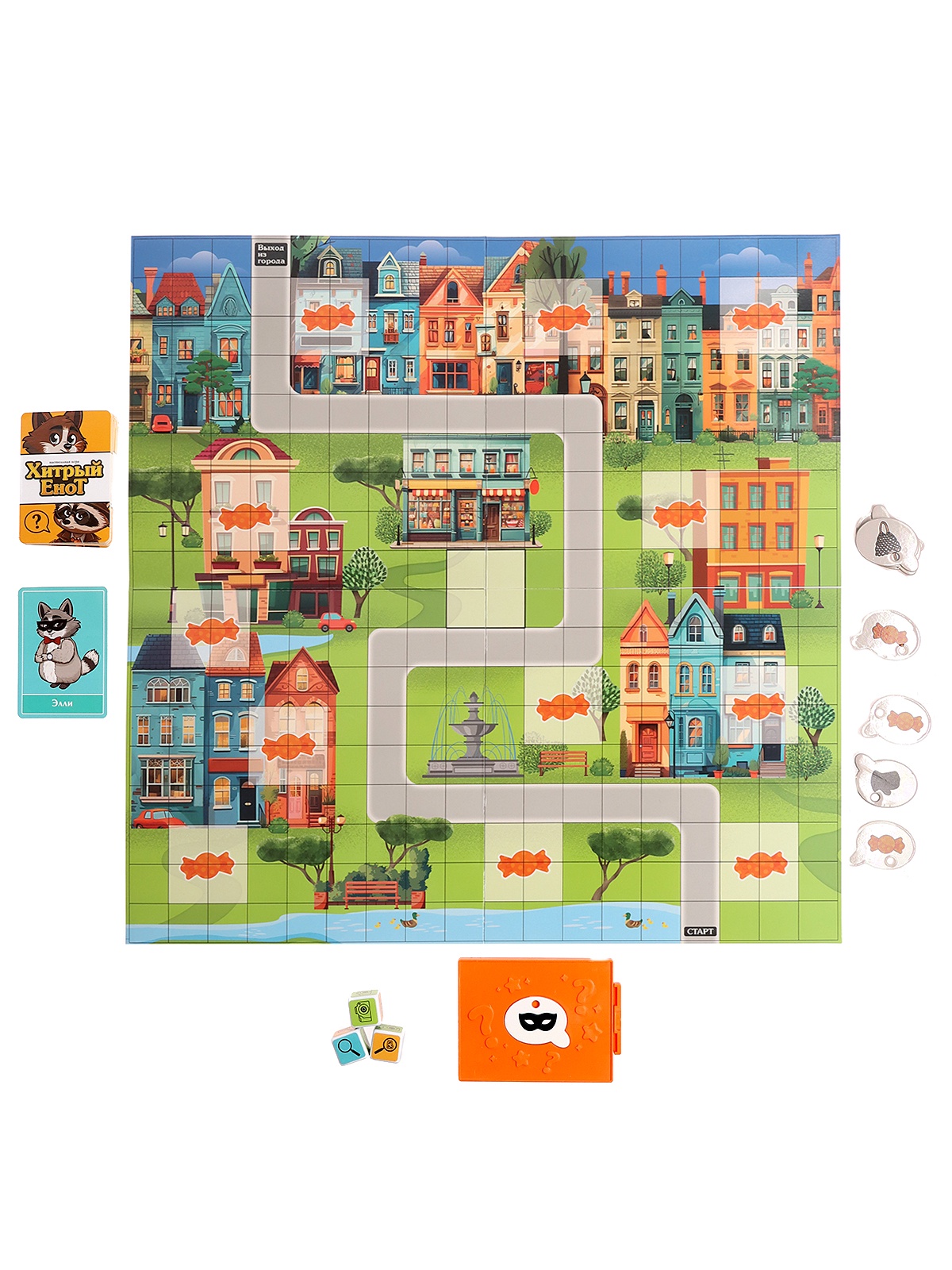 Настольная игра Лас Играс Kids. Хитрый енот / 10289619 — фото 2